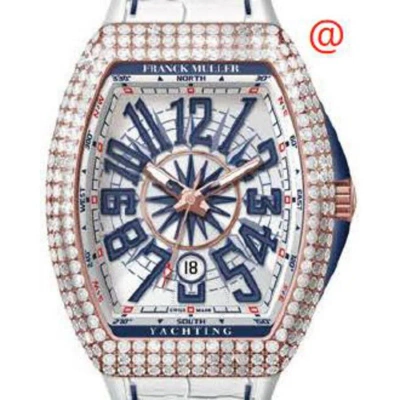 Franck Muller Vanguard Yachting Automatic Diamond White Dial Men's Watch V45scdtdyachting5nbl(blcblb In Blue