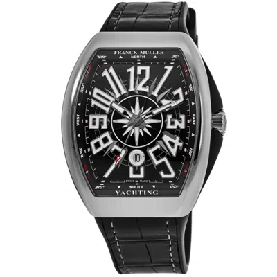 Franck Muller Vanguard Yachting Black Dial Rubber Strap Men's Watch V 45 Sc Dt Yacht Nr