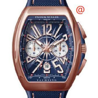 Franck Muller Vanguard Yachting Chronograph Automatic Blue Dial Men's Watch V45ccdtyachting5nbl(blbl In Gold
