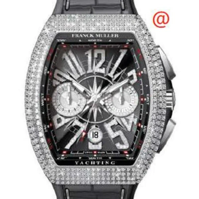 Franck Muller Vanguard Yachting Chronograph Automatic Diamond Black Dial Men's Watch V45ccdtdnbrcdya In Metallic