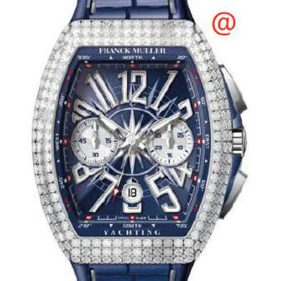 Franck Muller Vanguard Yachting Chronograph Automatic Diamond Blue Dial Men's Watch V45ccdtdyachting In Multi