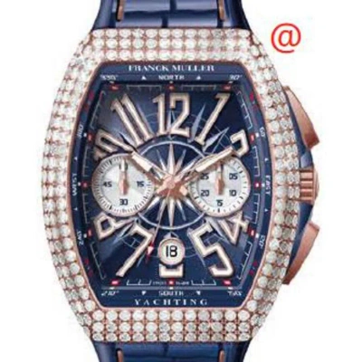 Franck Muller Vanguard Yachting Chronograph Automatic Diamond Blue Dial Men's Watch V45ccdtdyachting