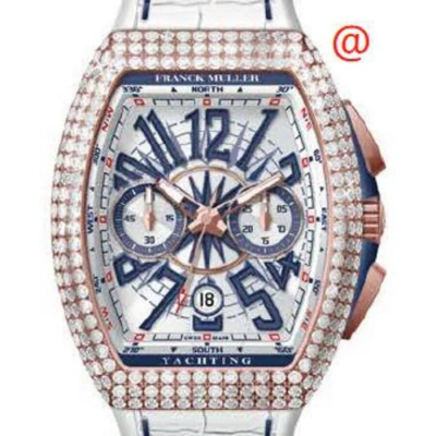 Franck Muller Vanguard Yachting Chronograph Automatic Diamond White Dial Men's Watch V45ccdtdyachtin In Gold