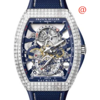 Franck Muller Vanguard Yachting Hand Wind Diamond Men's Watch V45s6prgdsqtdyachtancacbl(blblcrge) In Blue
