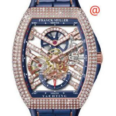 Franck Muller Vanguard Yachting Hand Wind Diamond Men's Watch V45s6sqtdmvtdyachting5nbl(blblcrge) In Multi
