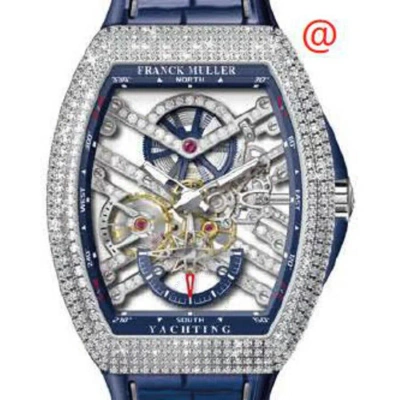 Franck Muller Vanguard Yachting Hand Wind Diamond Men's Watch V45s6sqtdmvtdyachtingacbl(blblcrge) In Multi