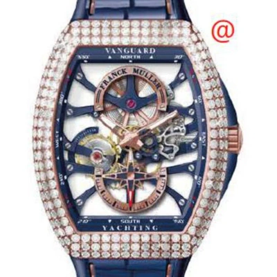 Franck Muller Vanguard Yachting Hand Wind Diamond Men's Watch V45s6sqtdyachtanc5nbl(blblcrge) In Multi