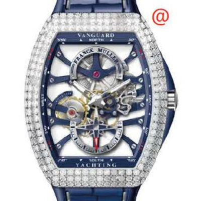 Franck Muller Vanguard Yachting Hand Wind Diamond Men's Watch V45s6sqtdyachtancacbl(blblcrge) In Multi