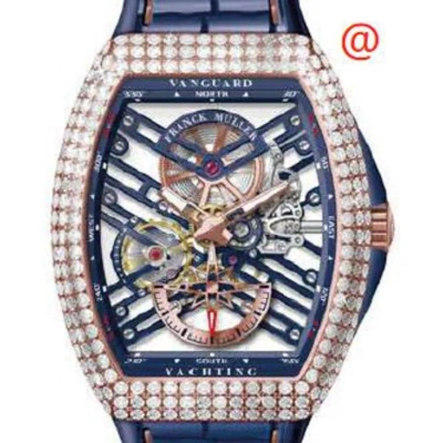 Franck Muller Vanguard Yachting Hand Wind Diamond Men's Watch V45s6sqtdyachting5nbl(blblcrge) In Multi