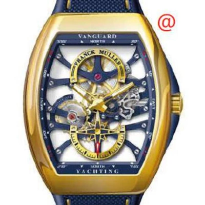 Franck Muller Vanguard Yachting Hand Wind Men's Watch V45s6sqtyachtanc3nbl(blblcrge) In Blue