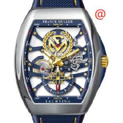 Franck Muller Vanguard Yachting Hand Wind Men's Watch V45s6sqtyachtancfmacbl(blblcrge3n) In Blue