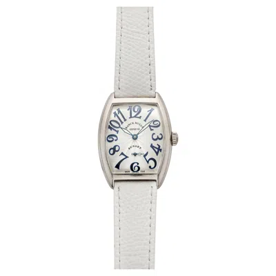 Pre-owned Franck Muller Vintage 1990s  Lady Sunset 7500 S6 18k Wg Guilloche Dial 29mm In Multiple