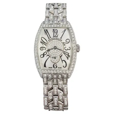 Pre-owned Franck Muller White Gold Cintree Curvex Watch 1750 S6 D Cd
