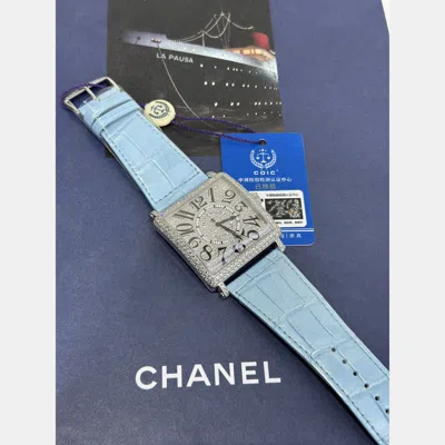 Pre-owned Franck Muller White Gold Full Diamond Watch 42mm Original Diamond Set Automatic