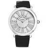 Franck Muller Round Quartz Silver Dial Ladies Watch 8038qzrelracsil In Black