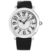 Franck Muller Round Quartz Silver Dial Ladies Watch 8038qzvacsil In Black
