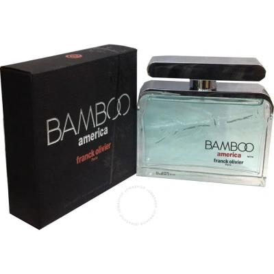 Franck Olivier Bamboo America By  Cologne For Men Eau De Toilette Spray 2.5 oz In Green / Violet