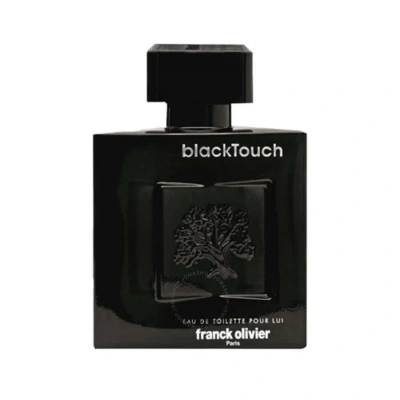 Franck Olivier Men's Black Touch Edt Spray 3.4 oz Fragrances 3516642128110 In Black / Orange