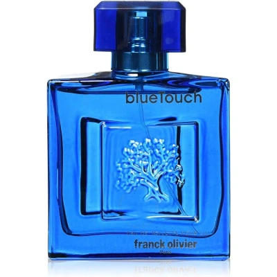 Franck Olivier Men's Blue Touch Edt 2.5 oz Fragrances 3516642130113 In Blue / White