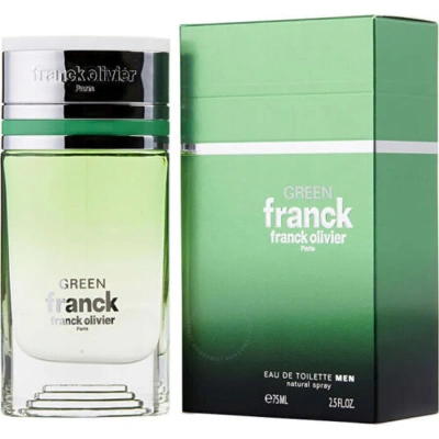 Franck Olivier Men's Green Edt Spray 2.5 oz Fragrances 3516641748128 In White