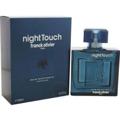 Franck Olivier Men's Night Touch Edt 3.4 oz Fragrances 3516642117114 In Amber