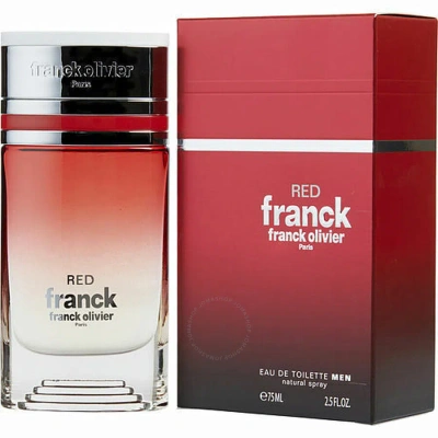 Franck Olivier Men's Red Franck Men Edt Spray 2.5 oz Fragrances 3516641747121 In Red   / Black / White