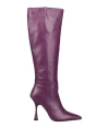Franco Colli Woman Boot Mauve Size 8 Leather In Multi