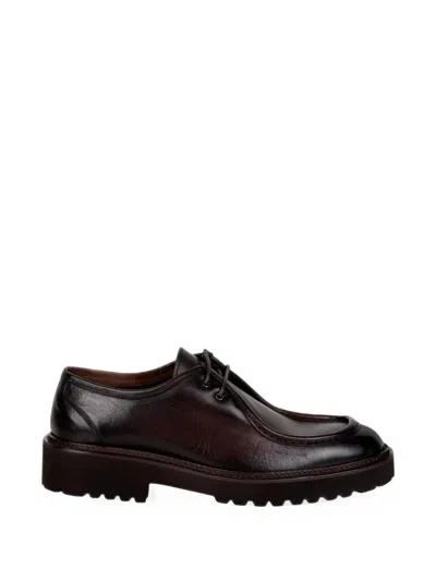 Franco Fedele Lace-up Chunky-sole Shoes In Brown