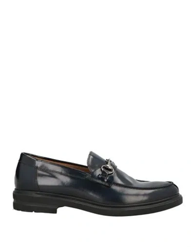 Franco Fedele Man Loafers Midnight Blue Size 11 Leather