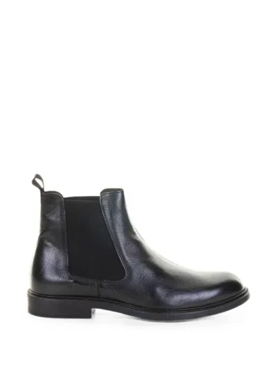 Franco Fedele Pull-tab Boots In Black
