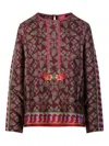 Franco Ferrari Aloe Blouse In Red