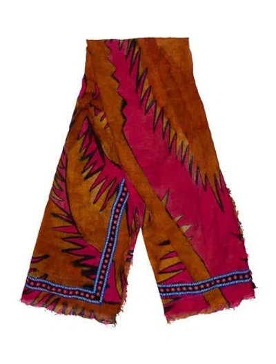Pre-owned Franco Ferrari Printed Scarf In Multi