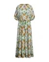 Franco Ferrari Woman Maxi Dress Off White Size S Cotton In Off White