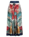 Franco Ferrari Woman Midi Skirt Brick Size L Silk In Multi