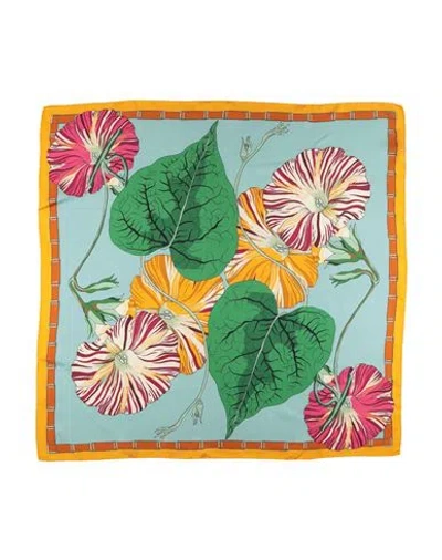 Franco Ferrari Woman Scarf Sky Blue Size - Silk
