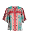 Franco Ferrari Woman Top Antique Rose Size L Silk In Multi