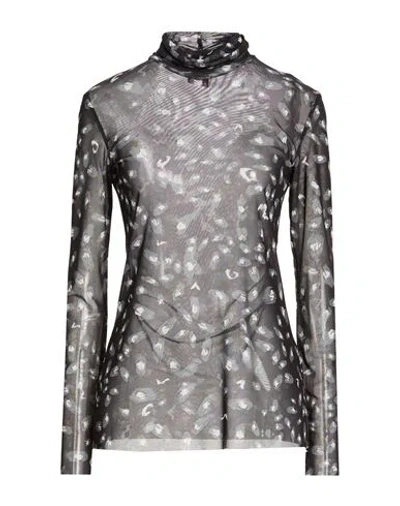 Franco Ferrari Woman Top Black Size L Polyester, Elastane