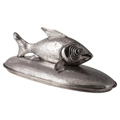 Pre-owned Franco Lapini 20thc Italian Silver Plated Serving Platter By , Florence C.1970