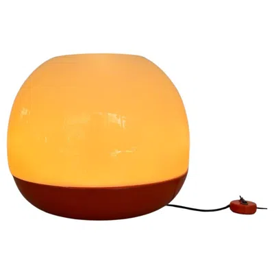 Pre-owned Franco Mazzucchelli ‘platea' Lamp By Leonardo Ferrari &  For Artemide, 1960 Italy In Orange