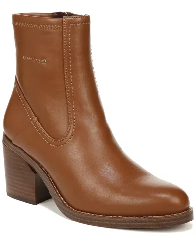 Franco Sarto Abril Block Heel Boot In Cognac Brown Faux Leather ModeSens