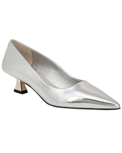 Franco Sarto A-diva Leather Pump In Silver