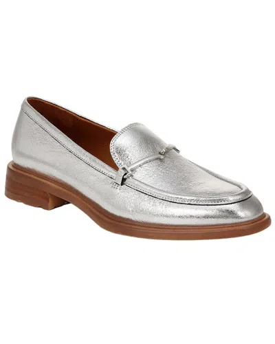 Franco Sarto A-eda Leather Loafer In Silver