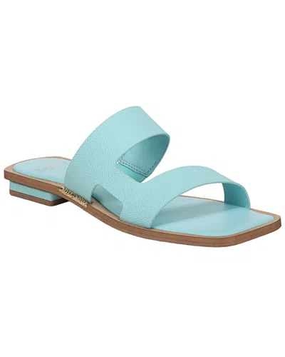 Franco Sarto A-emily Leather Slide In Blue