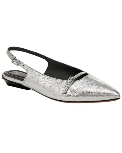 Franco Sarto A-emma Leather Mary Jane In Silver