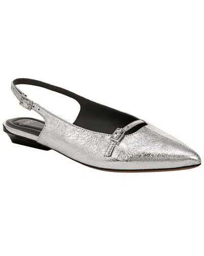 Franco Sarto A-emma Leather Mary Jane In Silver