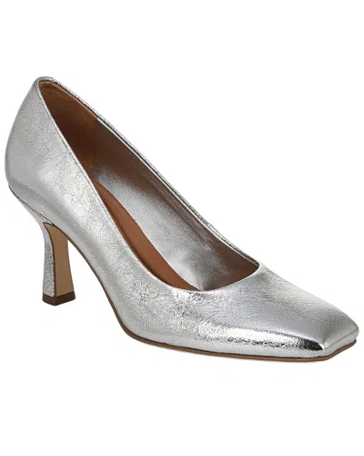 Franco Sarto A-flexa Aela Leather Pump In Silver