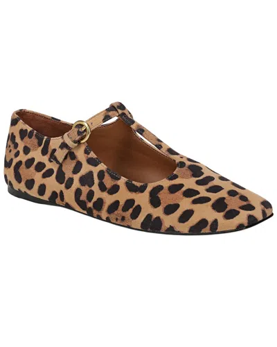 Franco Sarto A-flexa Astoria Leather Flat In Animal Print