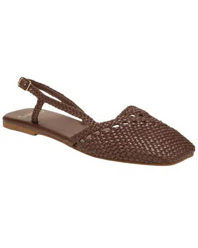 Franco Sarto A-ilona Leather Slingback In Brown
