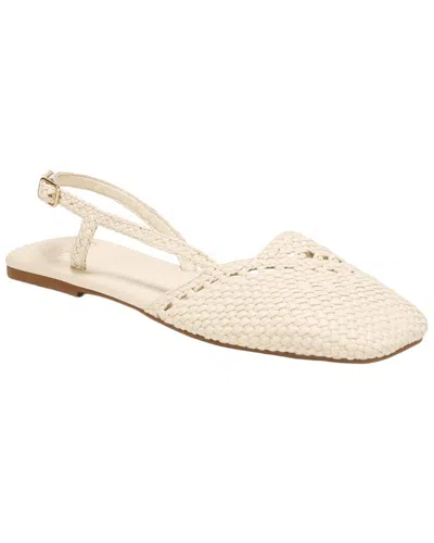 Franco Sarto A-ilona Leather Slingback In Neutral