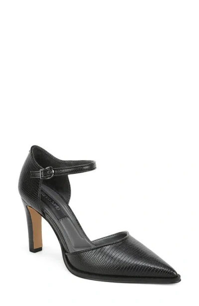 Franco Sarto Alexa Ankle Strap Pointed Toe Pump In Black